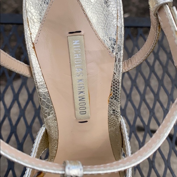 Nicholas Kirkwood Metallic heels size 38 1/2 - Picture 2 of 6